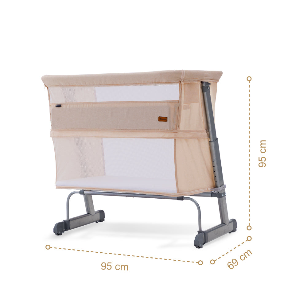 TEKNUM All In One, 0-4 Years Bedside Crib Cot & Sofa Expansion Pack - Ivory