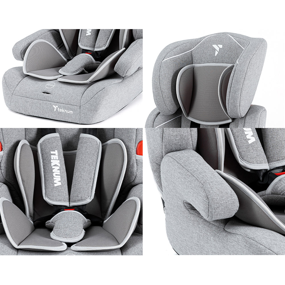 TEKNUM Nova Car Seat 9mnth - 12yrs Grey