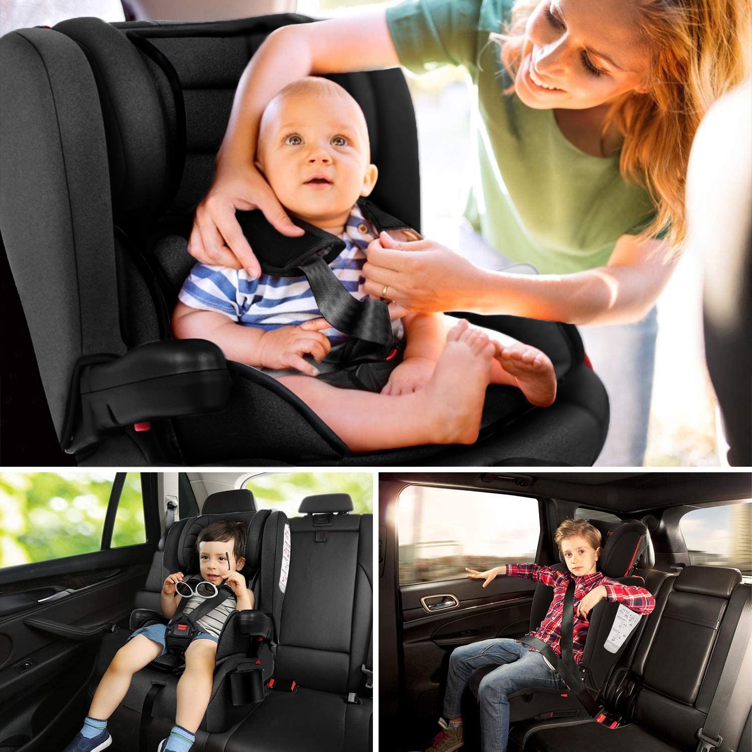 TEKNUM Pack and Go Foldable Car Seat Black