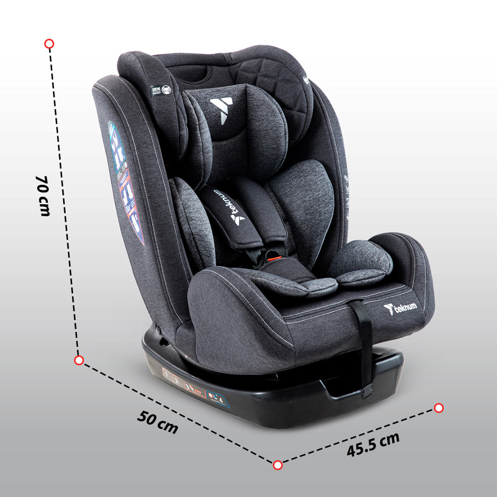 TEKNUM Evolve 2 Car Seat 0-12yrs - Dark Grey