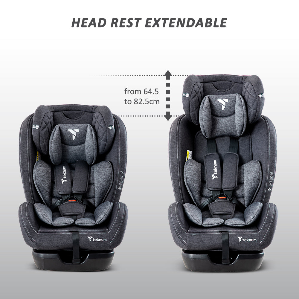 TEKNUM Evolve 2 Car Seat 0-12yrs - Dark Grey