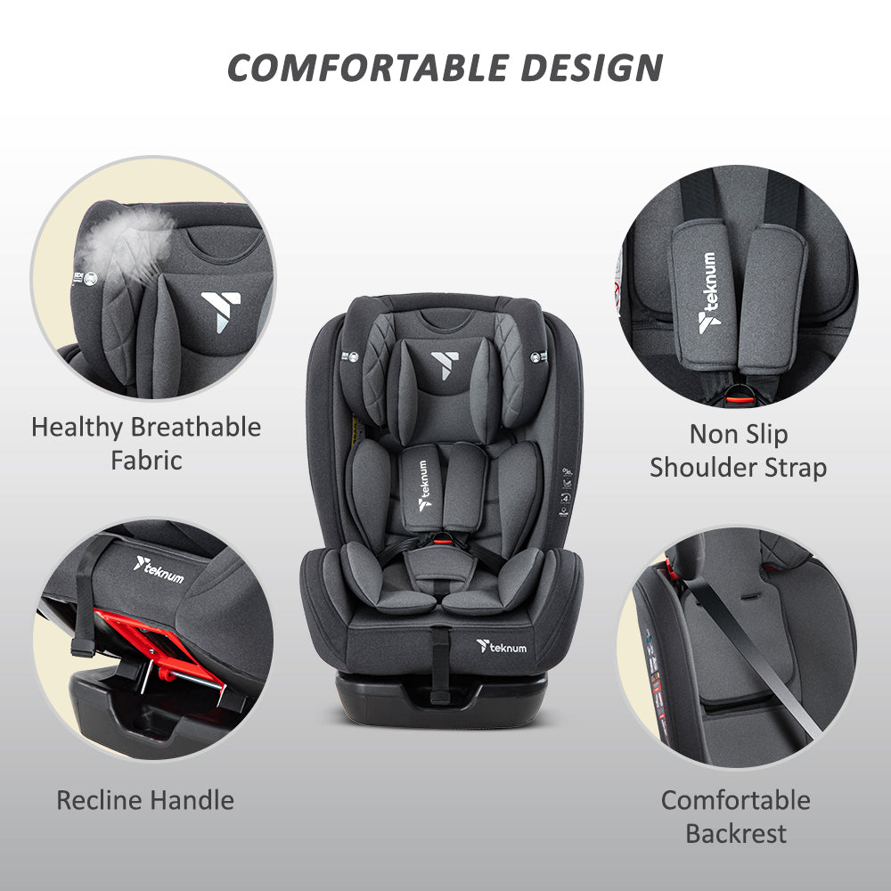 TEKNUM Evolve 2 Car Seat 0-12yrs - Grey