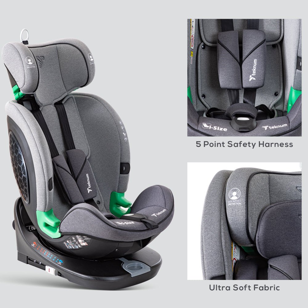 TEKNUM Evolve Prime iSize Car Seat with Isofix - Grey