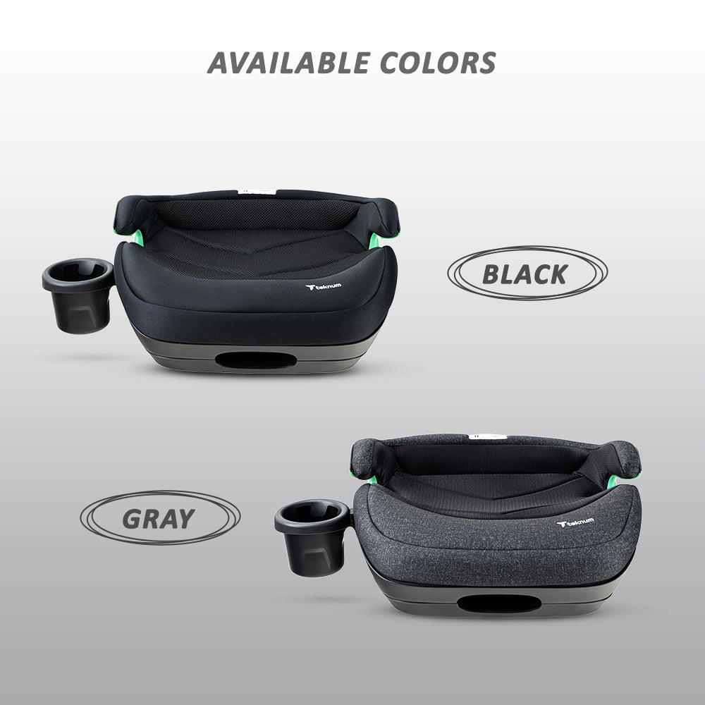 TEKNUM Car Seat I-Size Booster with 4 Reclining Mode & Isofix - Black