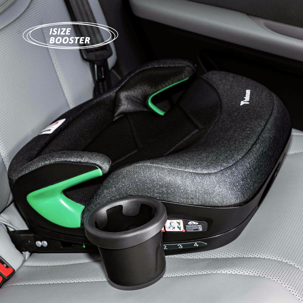 TEKNUM Car Seat I-Size Booster with 4 Reclining Mode & Isofix - Grey