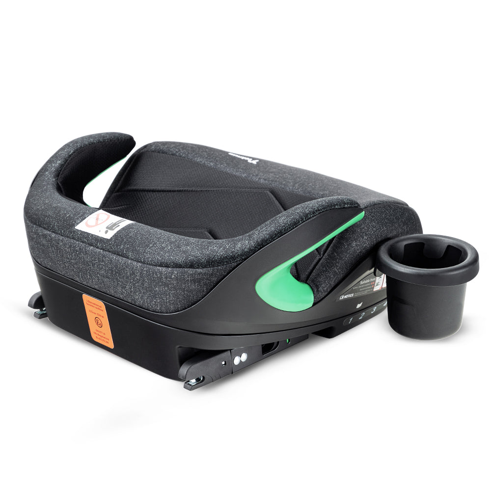 TEKNUM Car Seat I-Size Booster with 4 Reclining Mode & Isofix - Grey