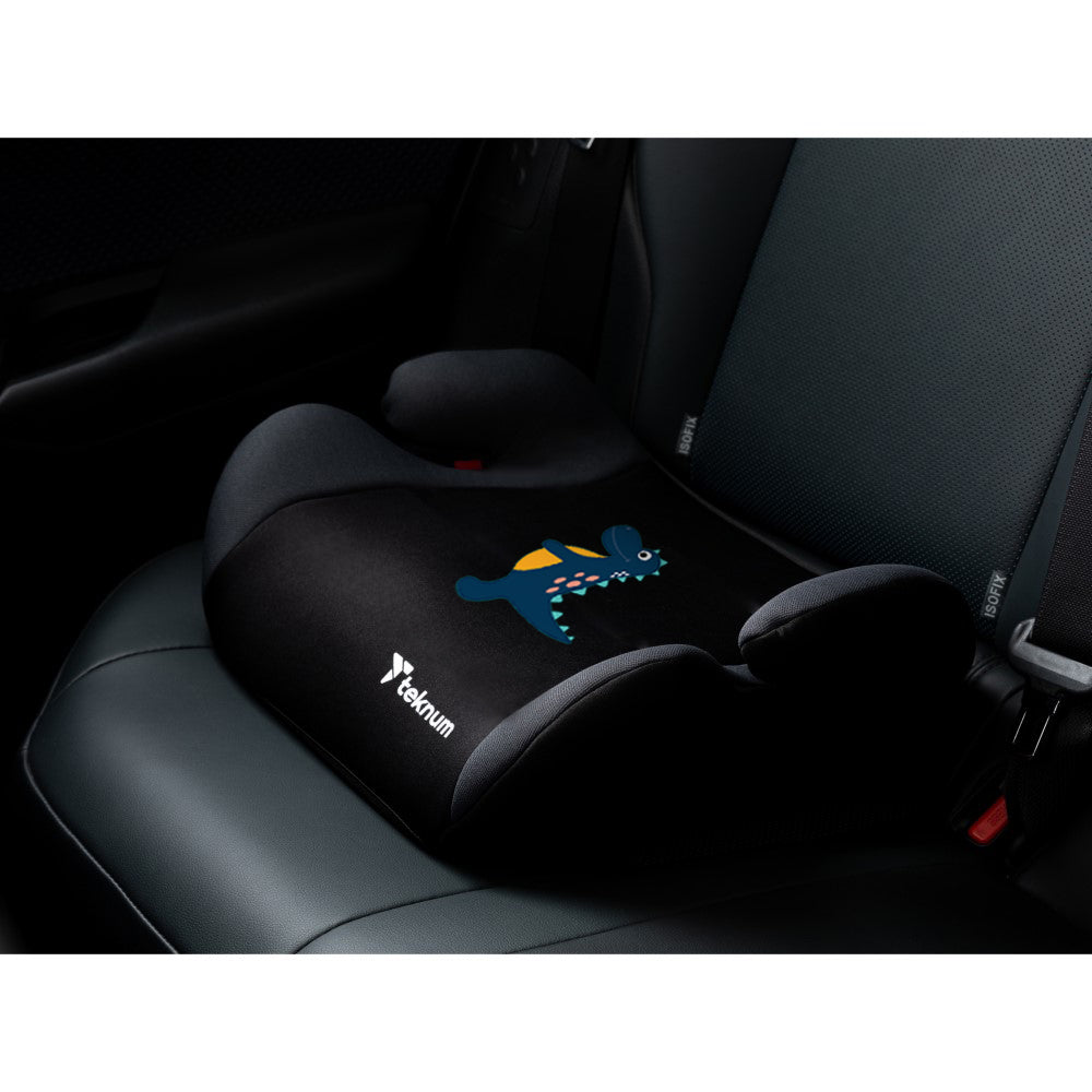 TEKNUM Happy Dinosaur Car Seat Booster - Grey