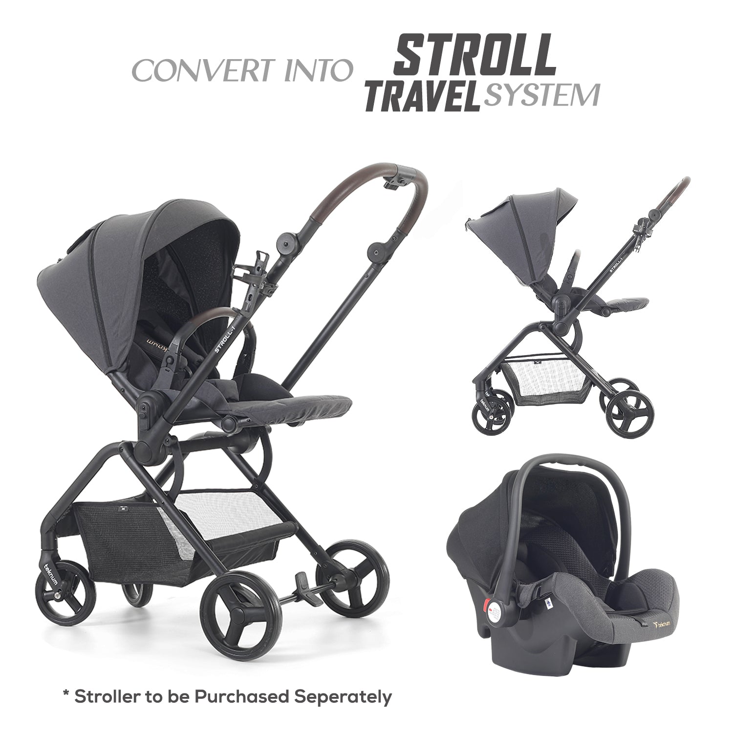 TEKNUM STROLL-1 Baby Car Seat - Black