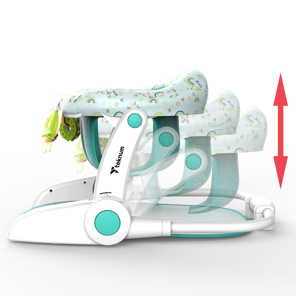 TEKNUM Baby Portable Dining Feeding Chair and Recliner Activity Chair - Green