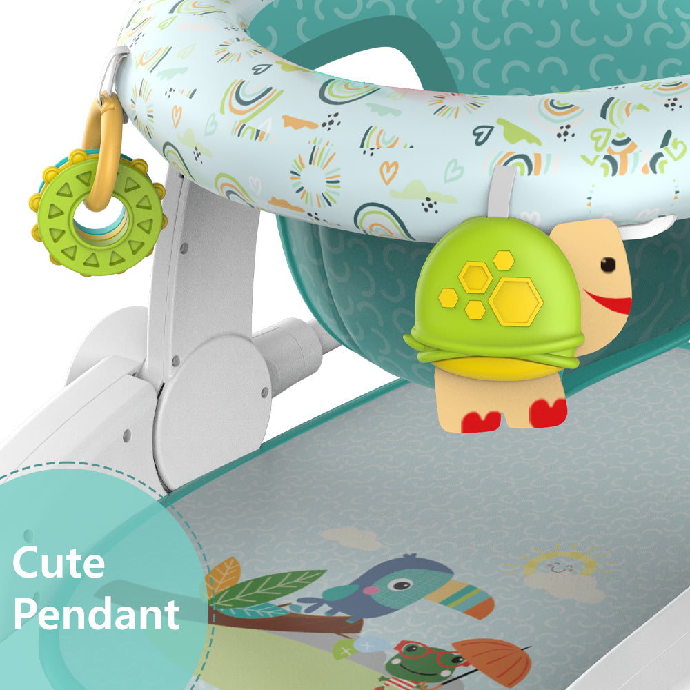 TEKNUM Baby Portable Dining Feeding Chair and Recliner Activity Chair - Green