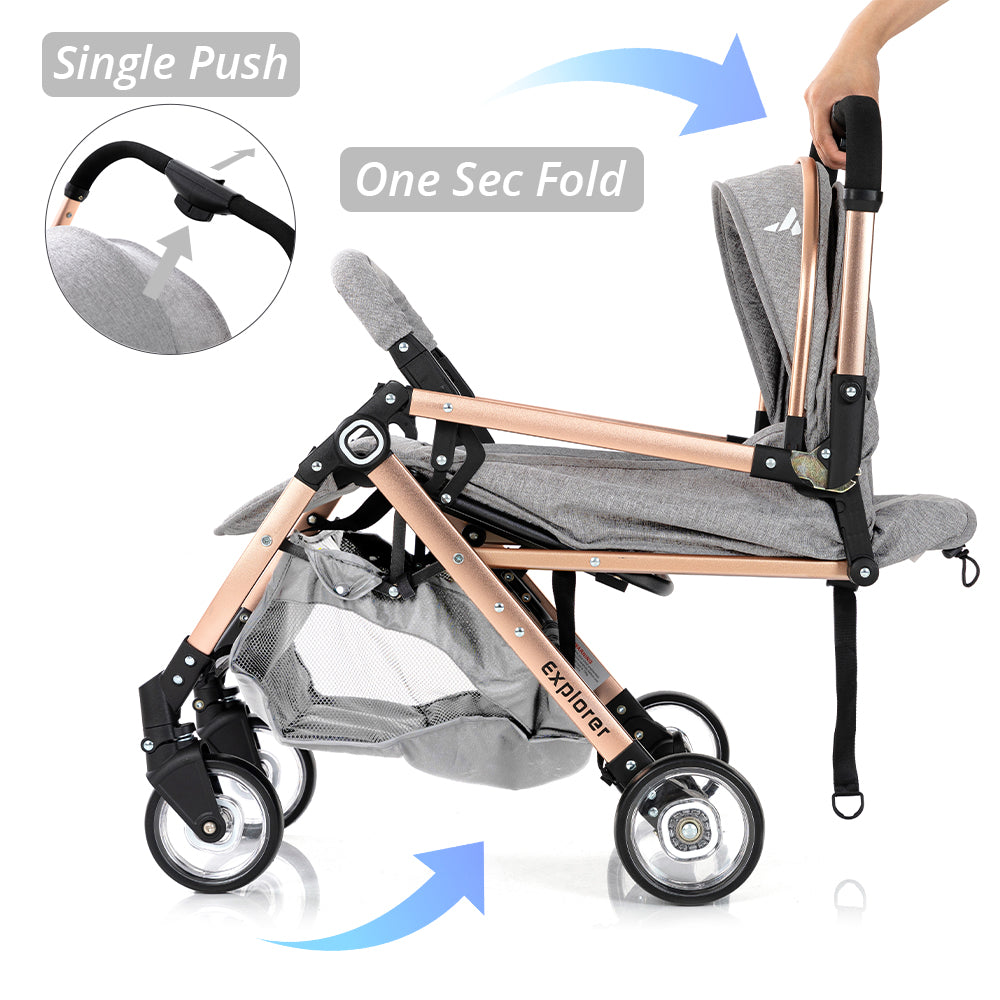 TEKNUM Explorer Travel Stroller - Grey