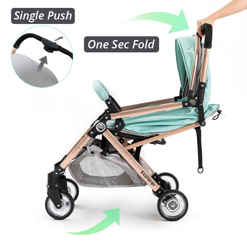 TEKNUM Explorer Travel Stroller - Mint Green