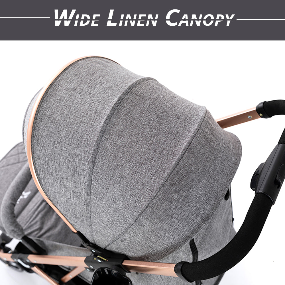 TEKNUM Explorer Travel Stroller - Melange Grey