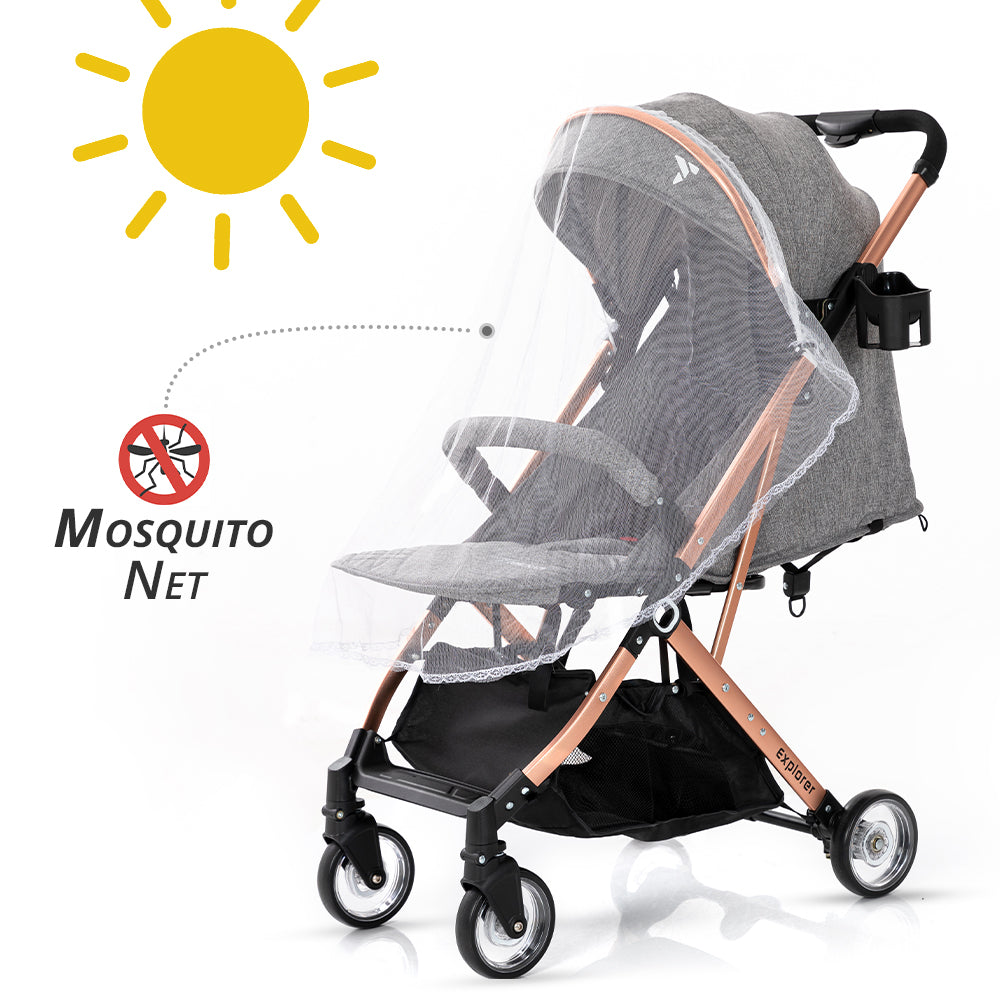 TEKNUM Explorer Travel Stroller - Melange Grey