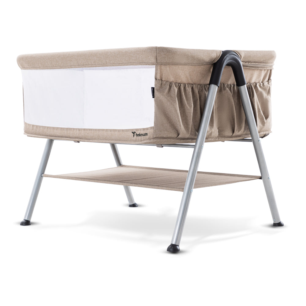 TEKNUM FELLOW 2 Twin Bedside Crib Bassinet - Ivory
