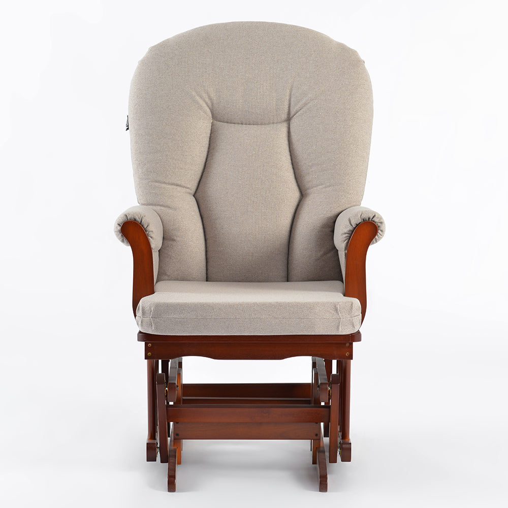 كرسي انزلاقي فاخر من TEKNUM مع طقم مسند قدم - بيج