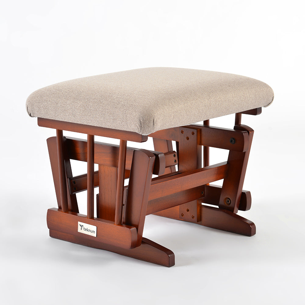 كرسي انزلاقي فاخر من TEKNUM مع طقم مسند قدم - بيج