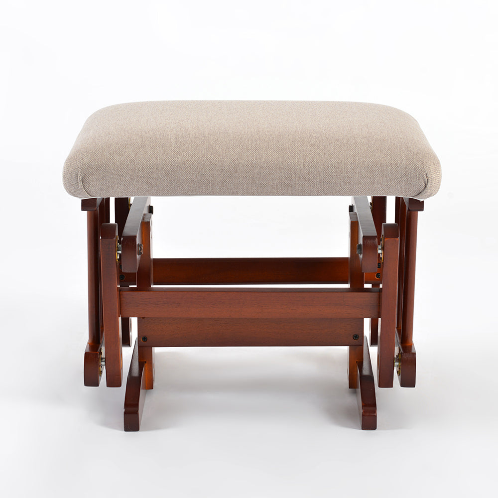 كرسي انزلاقي فاخر من TEKNUM مع طقم مسند قدم - بيج