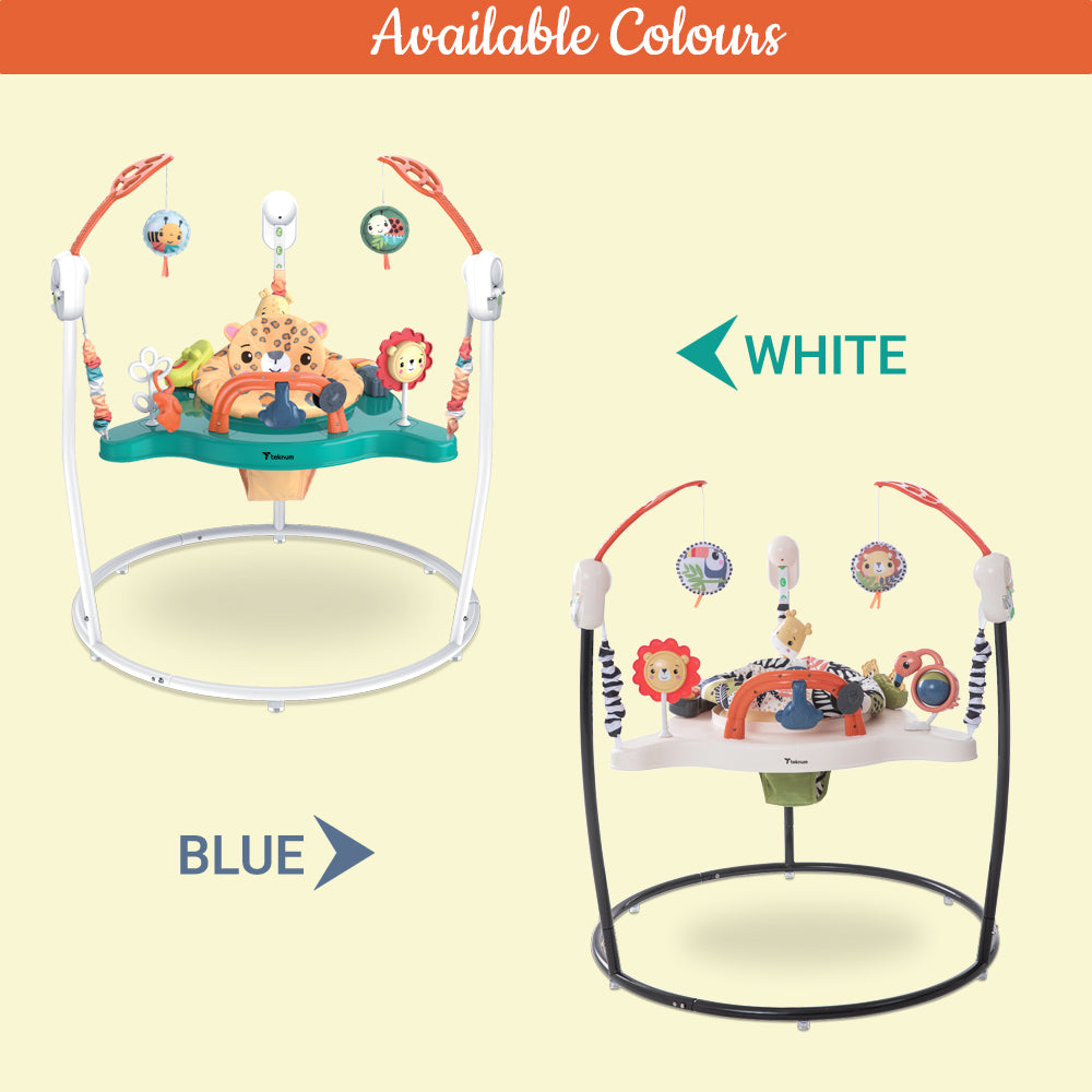 TEKNUM Baby Activity Jumper with Music and Toys - Blue