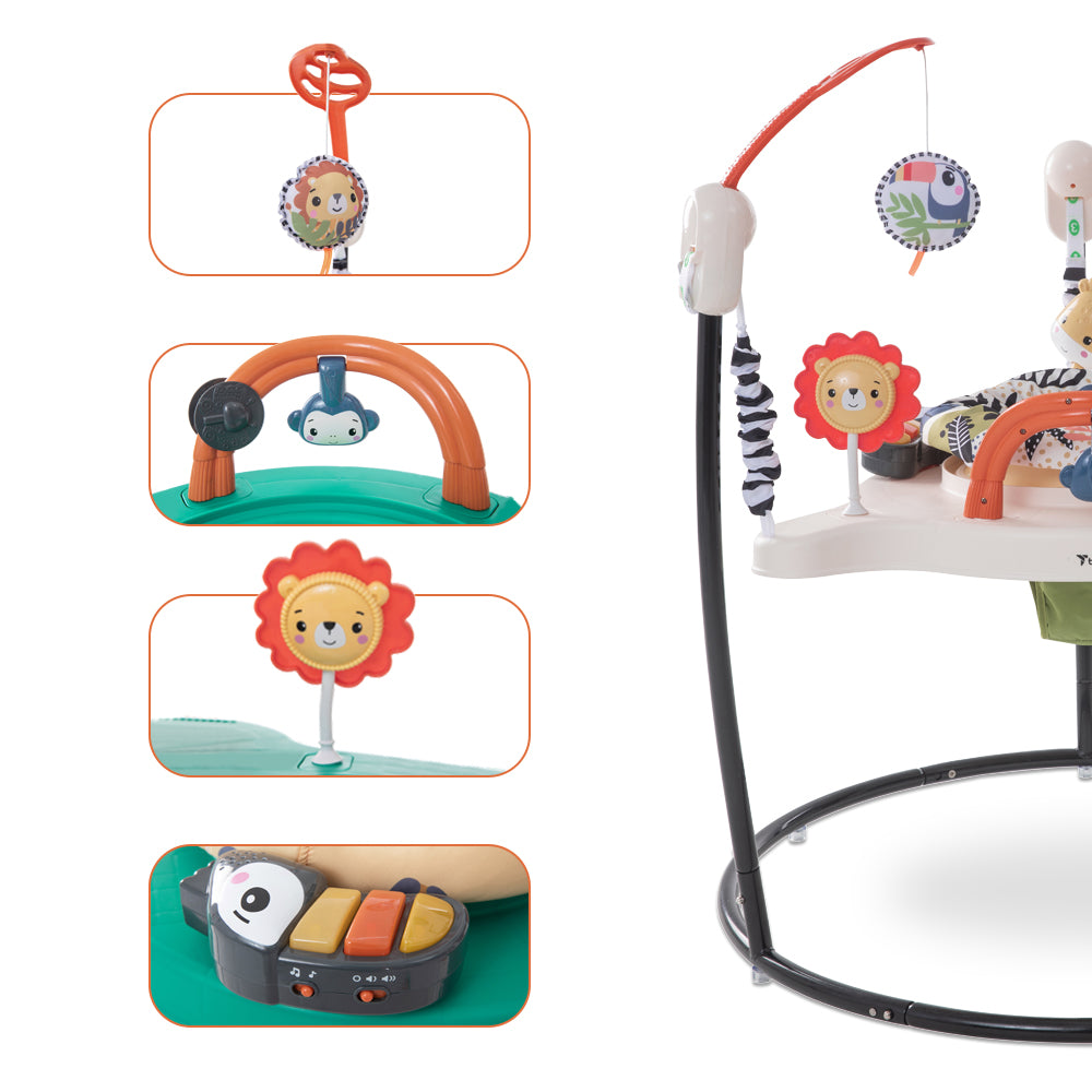 TEKNUM Baby Activity Jumper with Music and Toys - Blue