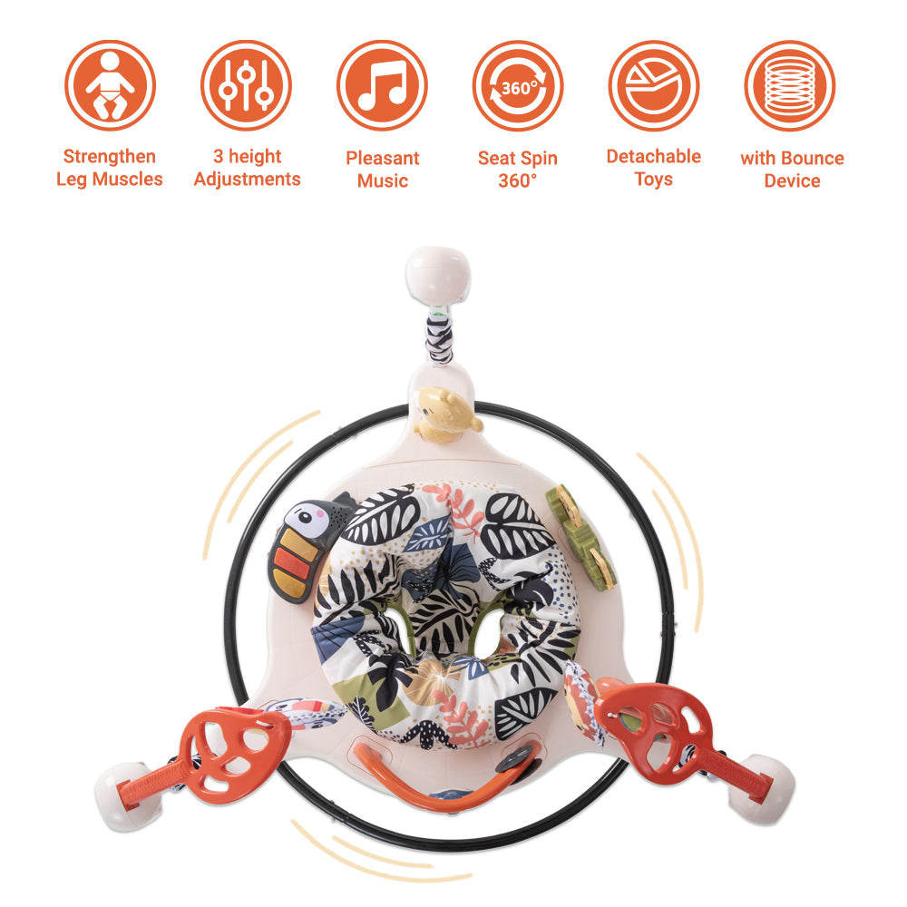 TEKNUM Baby Activity Jumper with Music and Toys - Blue