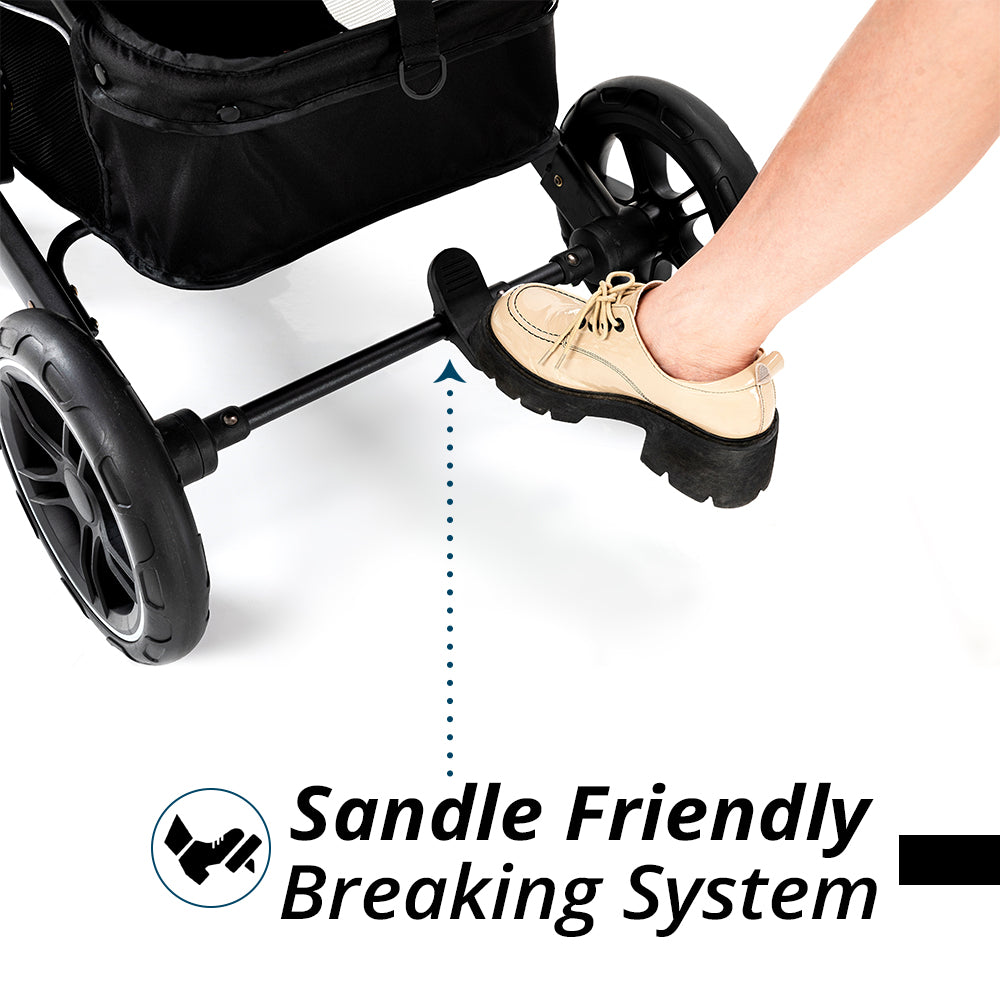 TEKNUM Reversible Moon Walk Stroller Black