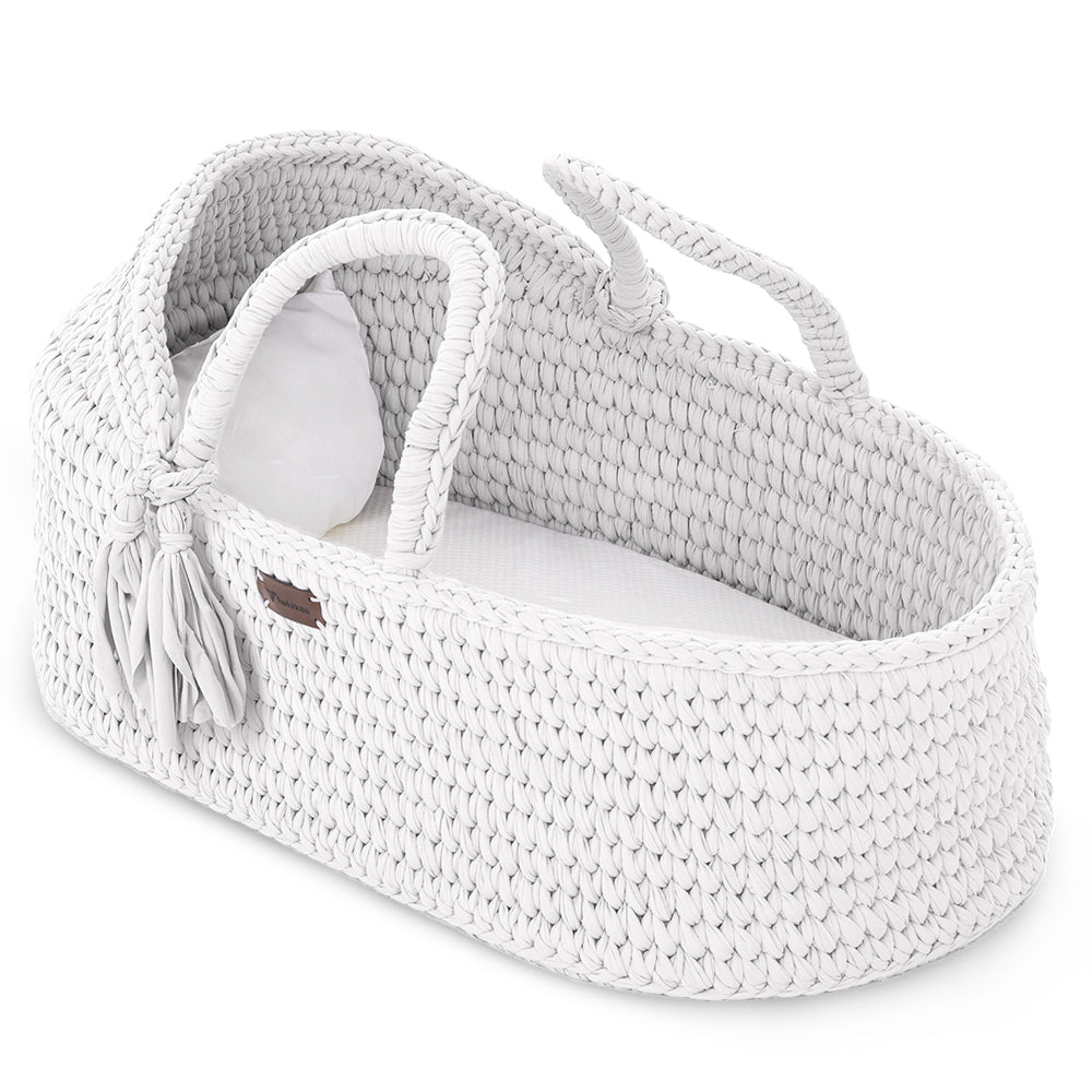 TEKNUM Moses Rope Basket - White