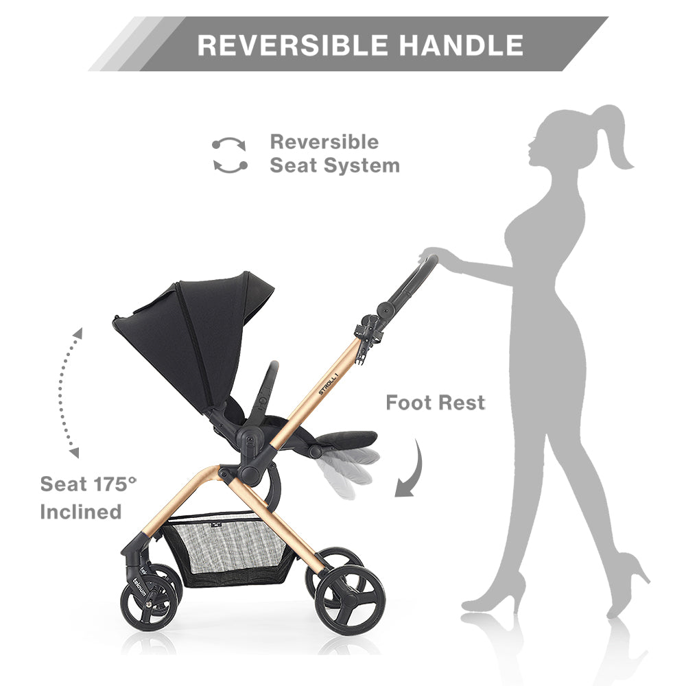 TEKNUM STROLL - 1 Reversible Travel Stroller - Gold