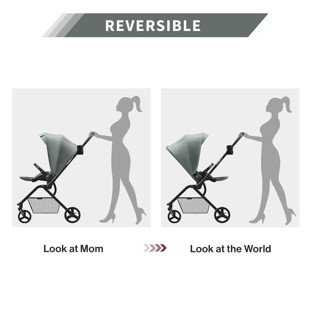 TEKNUM STROLL - 1 Reversible Travel Stroller - Olive Green