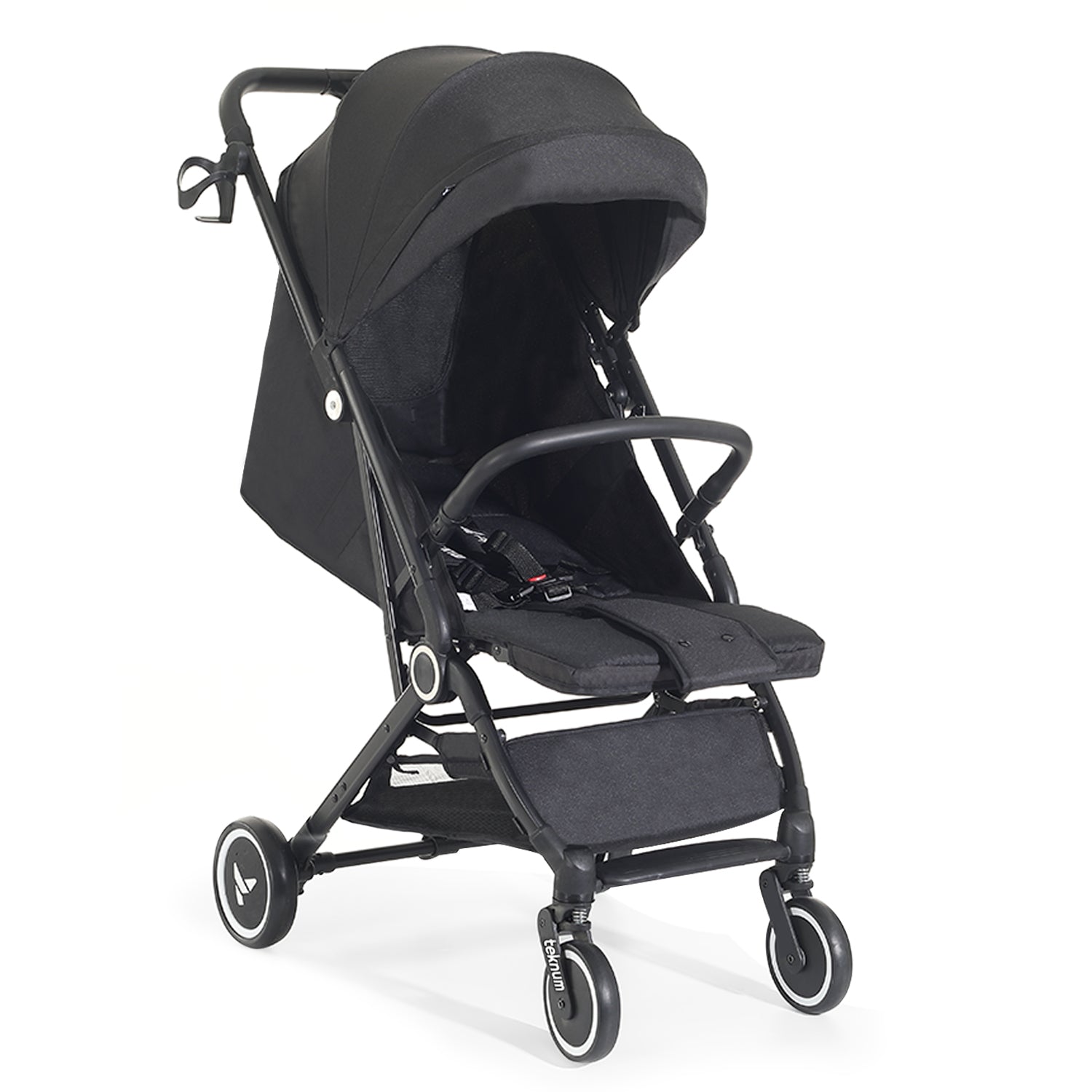 TEKNUM Travel Cabin Stroller with Coffee Cup Holder - Black