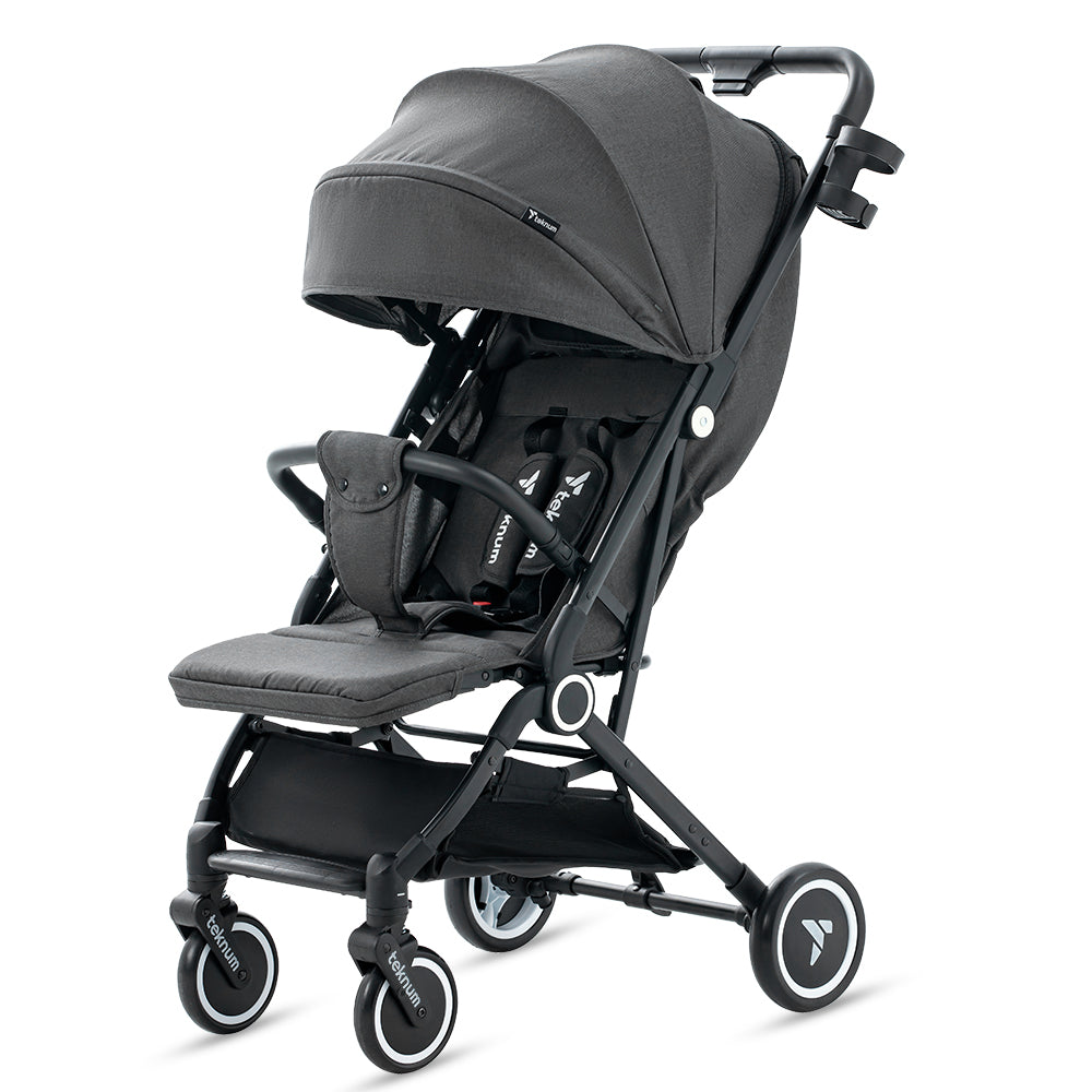 TEKNUM Travel Cabin Stroller with Coffee Cup Holder - Slate Grey