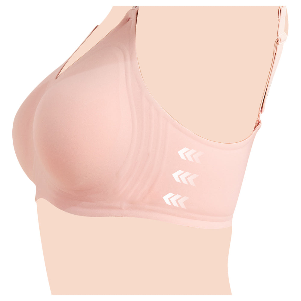 SUNVENO Maternity Feeding Bra Pink - M