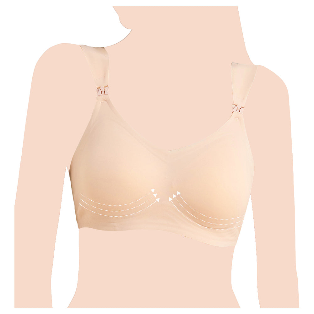 SUNVENO Maternity Feeding Bra - Skin - M