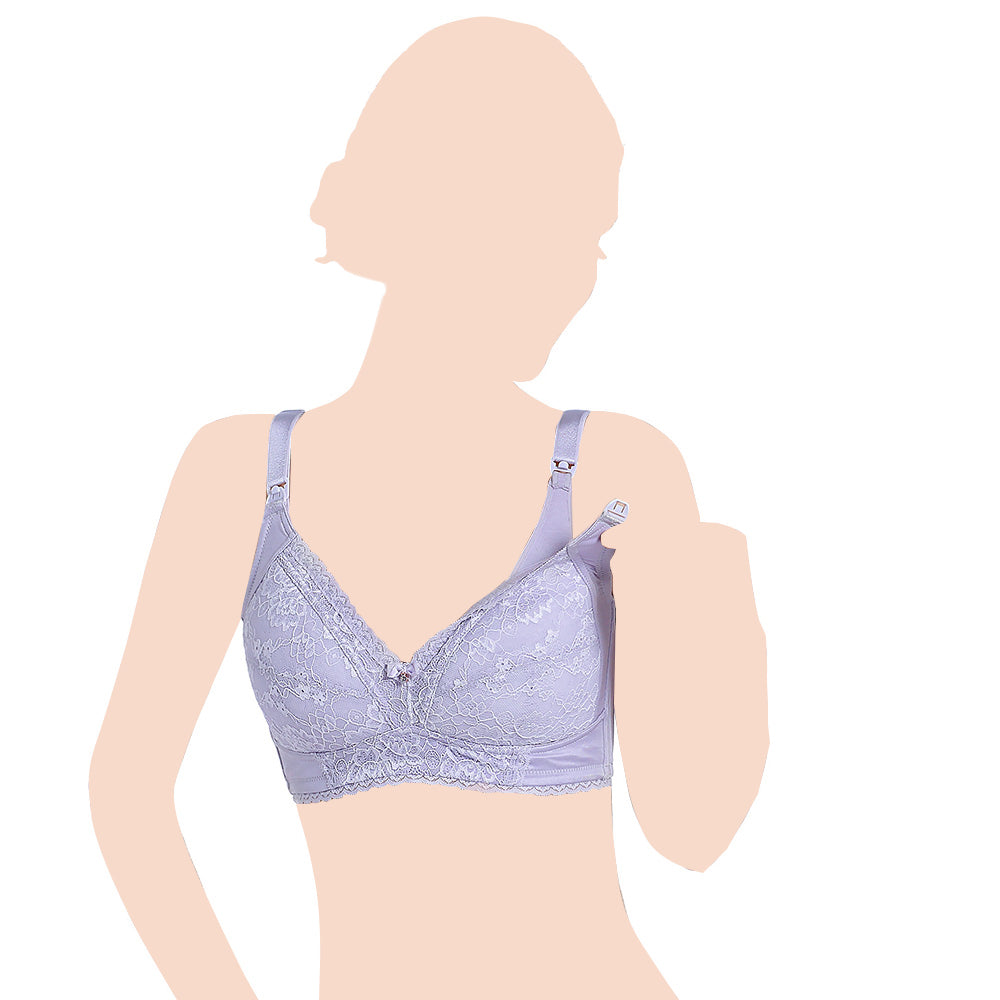 SUNVENO Maternity Nursing Bra - Blue 85B