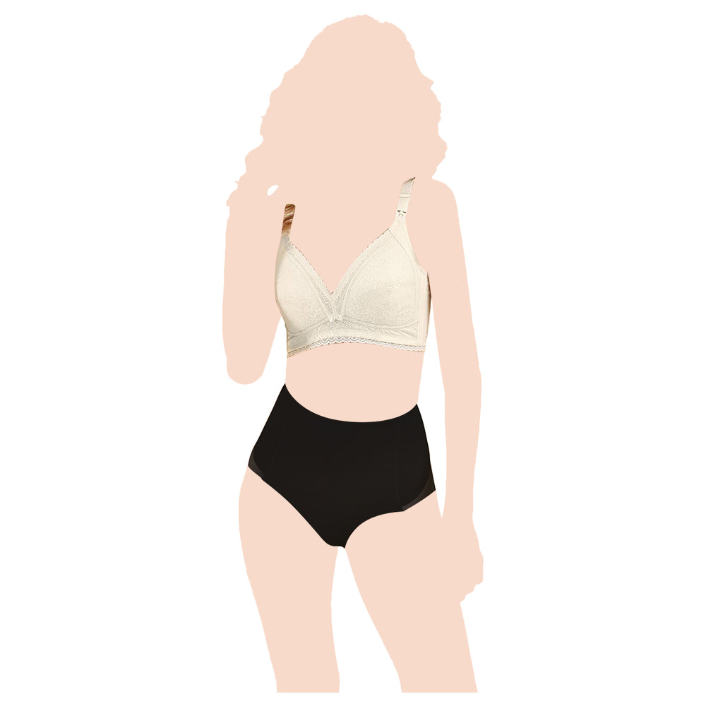 SUNVENO Maternity Shape Panties - Black L