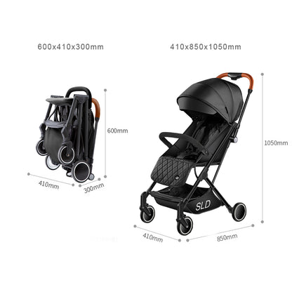 inchTeknum Travel Lite Stroller w/ Dad’s Diaper Bag – Black inch
