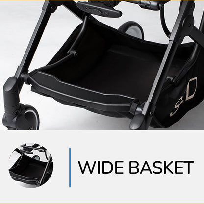 inchTeknum Travel Lite Stroller w/ Dad’s Diaper Bag – Black inch