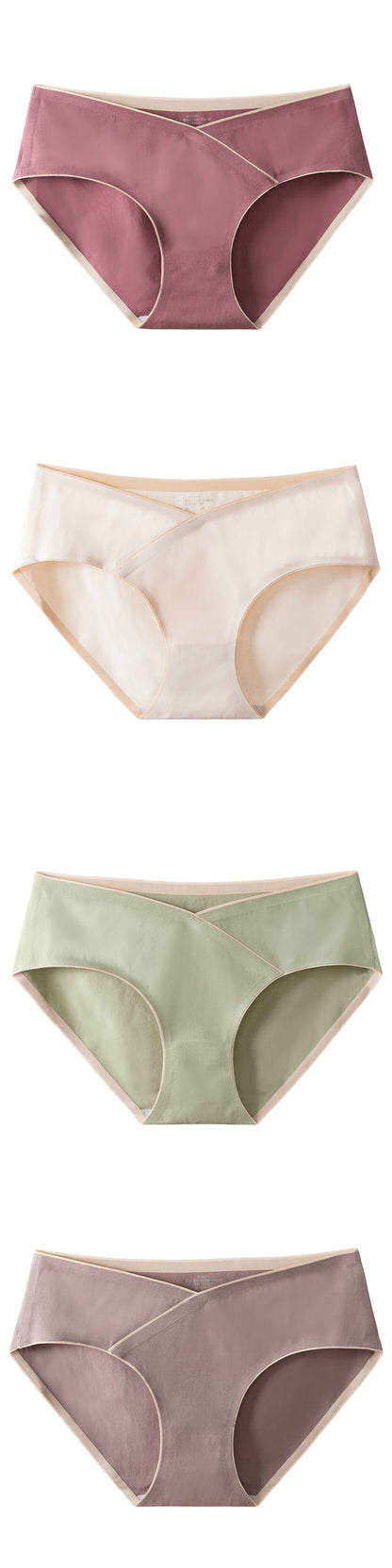 SUNVENO Maternity Seamless Low Waist Briefs - Set of 4 - L