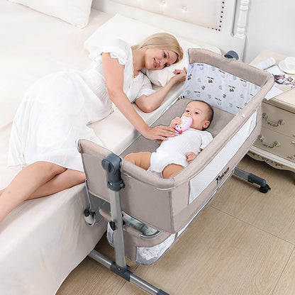 Teknum Bedside Crib w/ Dad’s Diaper Bag – Ivory