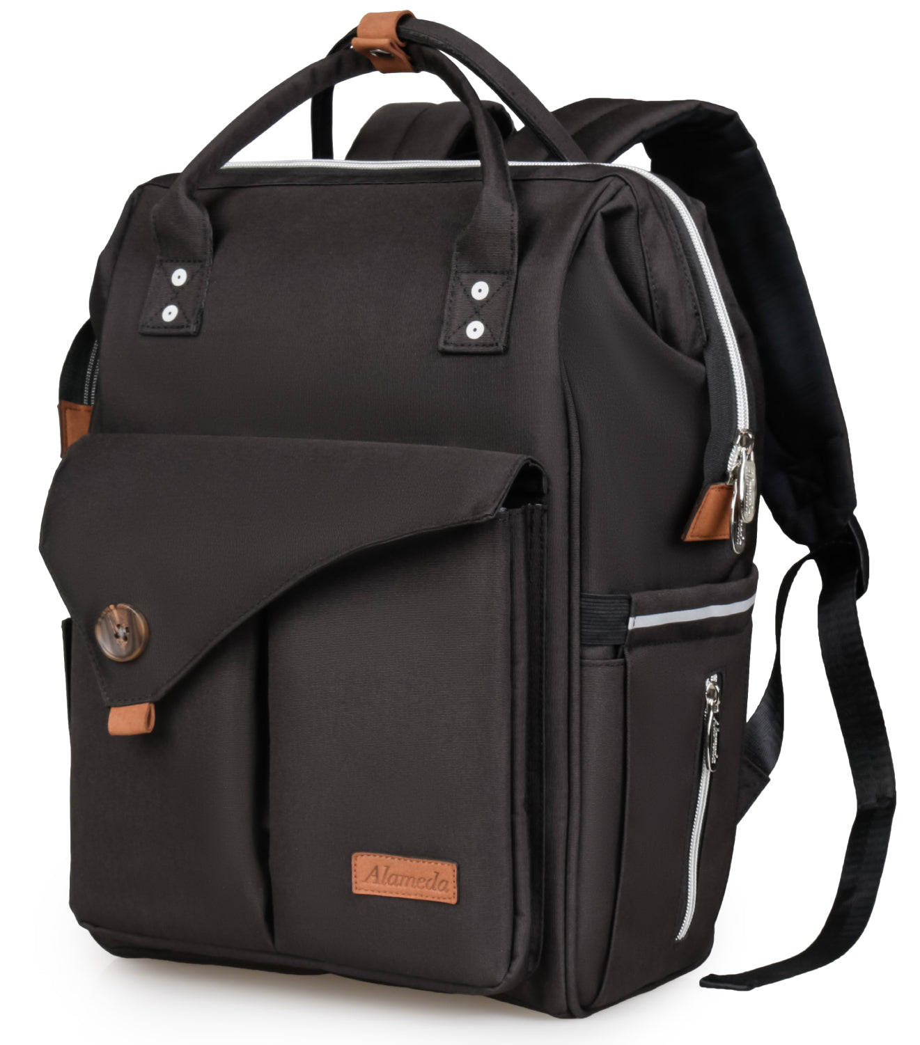 ALAMEDA Diaper Backpack - Large - Jet Black