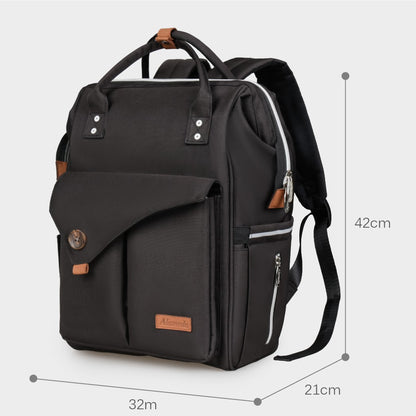 ALAMEDA Diaper Backpack - Large - Jet Black