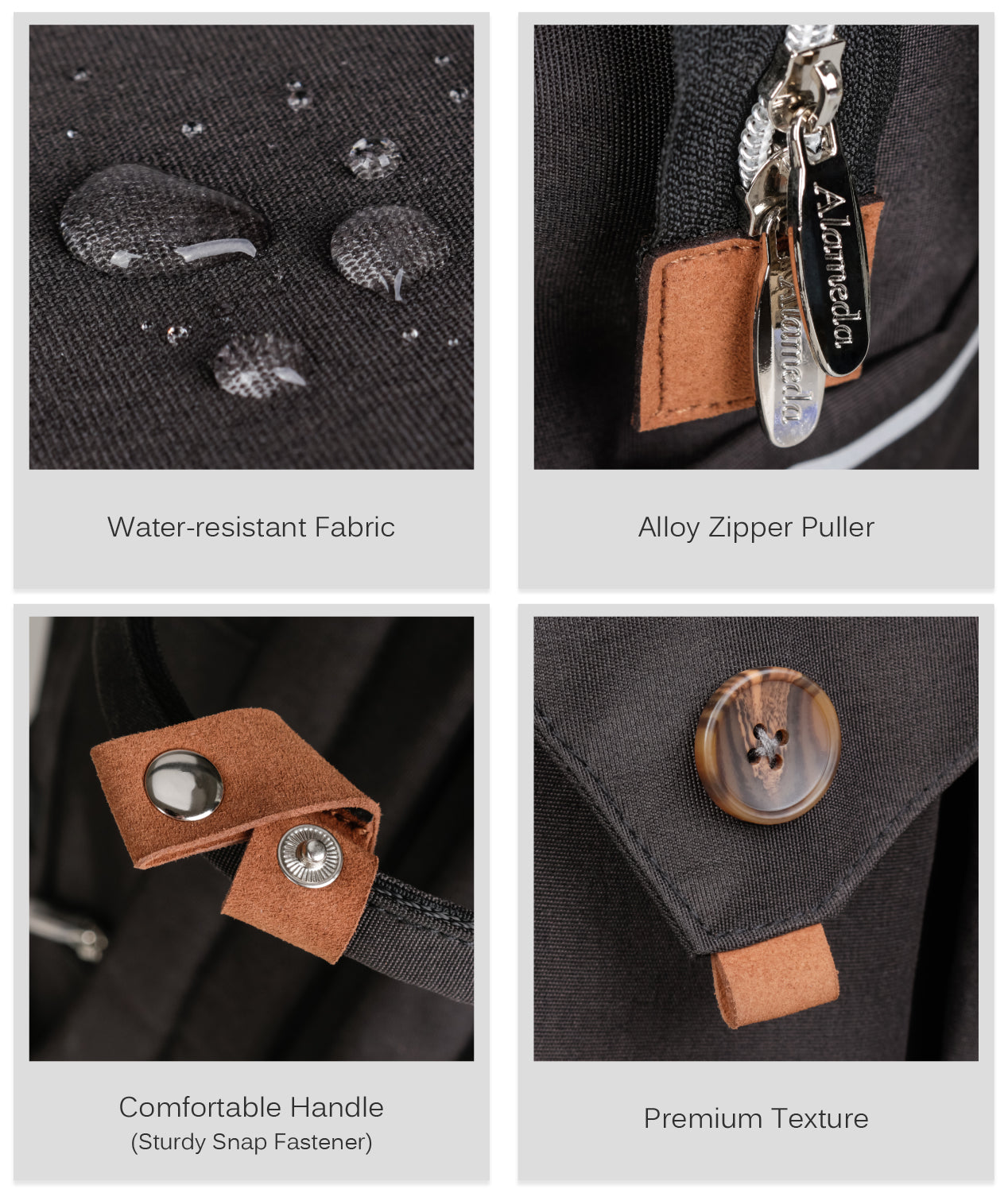 ALAMEDA Diaper Backpack - Large - Jet Black