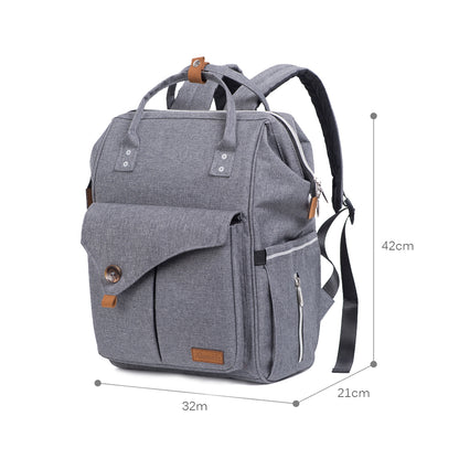 ALAMEDA Diaper Backpack - Large - Grey
