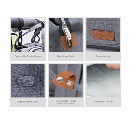 ALAMEDA Diaper Backpack - Large - Grey