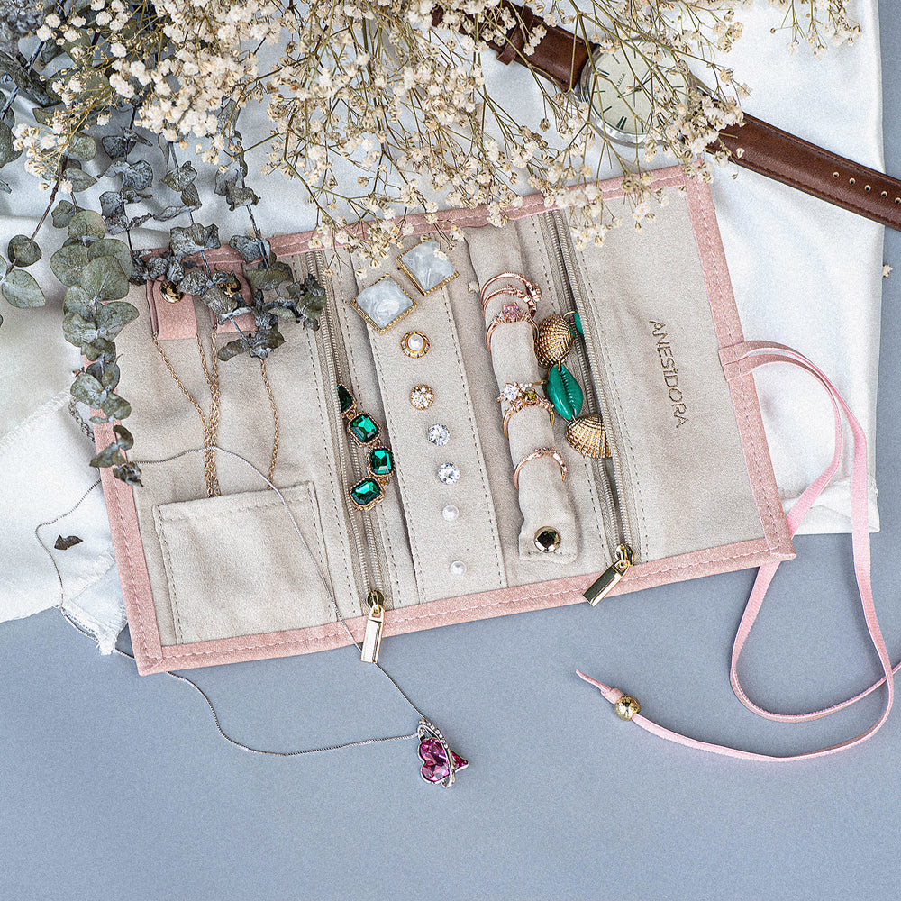 حافظة مجوهرات ألاميدا أنيسيدورا - وردي