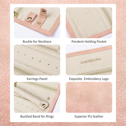 حافظة مجوهرات ألاميدا أنيسيدورا - وردي