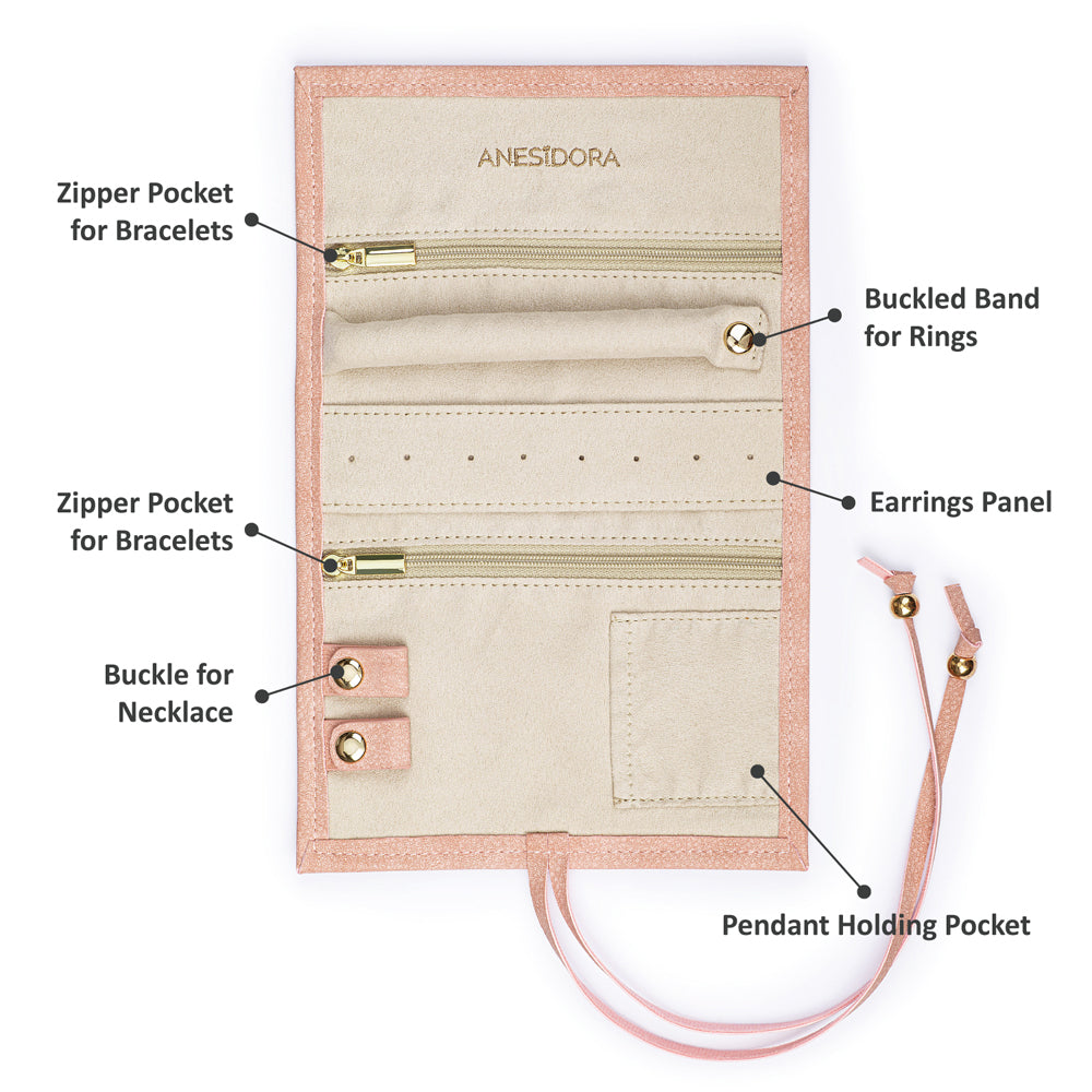 ALAMEDA Anesidora Jewelry Case - Pink