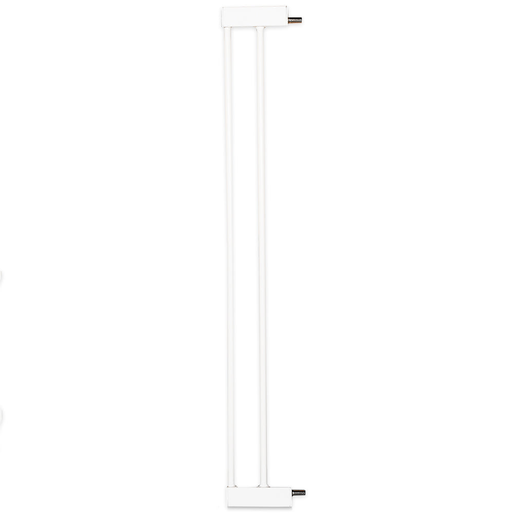 BABY SAFE - Metal Safety LED Gate w/t 10cm Extension - White
