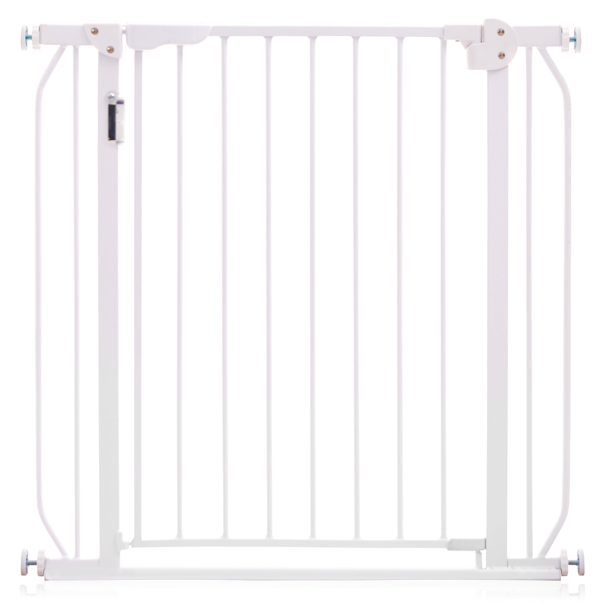 BABY SAFE - Metal Safety LED Gate w/t 30cm Extension - White