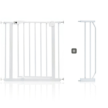 BABY SAFE - Metal Safety Gate w/t 20cm Extension - White